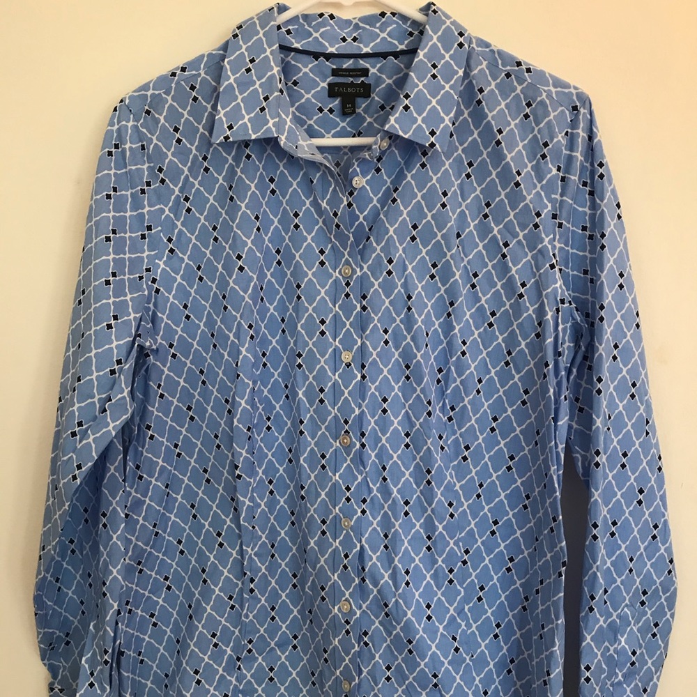 Talbots wrinkle resistant button down shirts